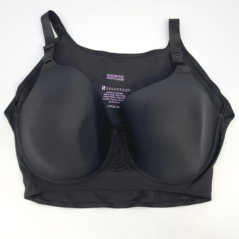 Shapeez Womens Shortee Full Coverage T Shirt Bra Large DD Back Smoothing Sleek